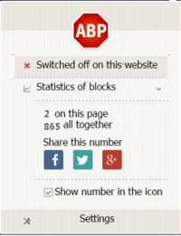 AdBlock Plus kikapcsolása a moviemakeronline.com oldalon